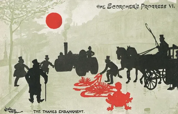 Framed Print : Scorchers Progress - Embankment - Errant city cyclist Framed Print : Scorchers Progress - Embankment - Errant city cyclist