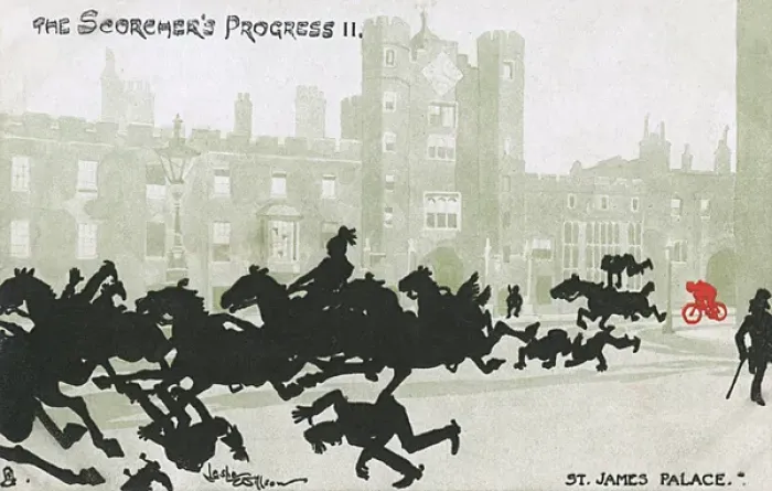 Framed Print : Scorchers Progress - St James Palace - Errant city cyclist Framed Print : Scorchers Progress - St James Palace - Errant city cyclist