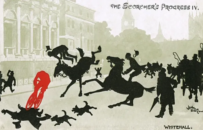 Framed Print : Scorchers Progress - Whitehall - Errant city cyclist Framed Print : Scorchers Progress - Whitehall - Errant city cyclist