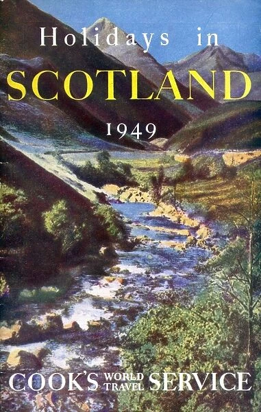 Scotland. Thomas Cook Brochure Cover - Scotland. Date: 1949