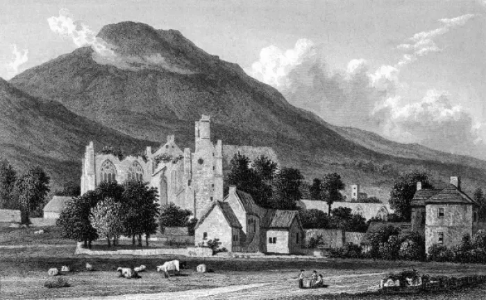 Framed Print : Scotland / Melrose Abbey Framed Print : Scotland / Melrose Abbey