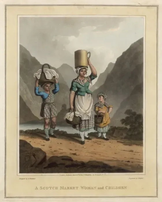 Framed Print : Scots Marketpeople Framed Print : Scots Marketpeople