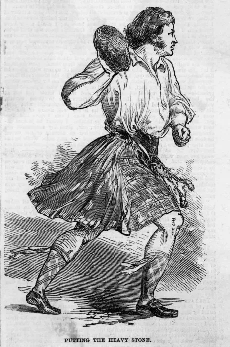 Framed Print : SCOTSMAN THROWS STONE Framed Print : SCOTSMAN THROWS STONE
