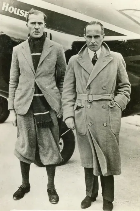 Framed Print : Scott Black and Campbell Black, British Airmen Pilots Framed Print : Scott Black and Campbell Black, British Airmen Pilots