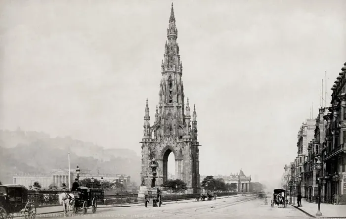 Framed Print : Scott Monument and Princes Street Edinburgh Scotland Framed Print : Scott Monument and Princes Street Edinburgh Scotland