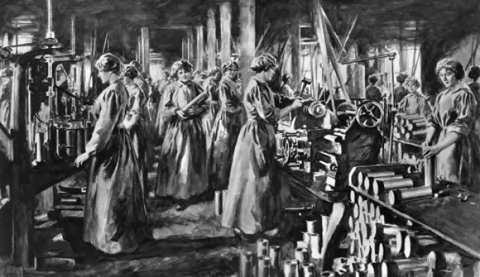 Framed Print : Scottish girls making shells Framed Print : Scottish girls making shells