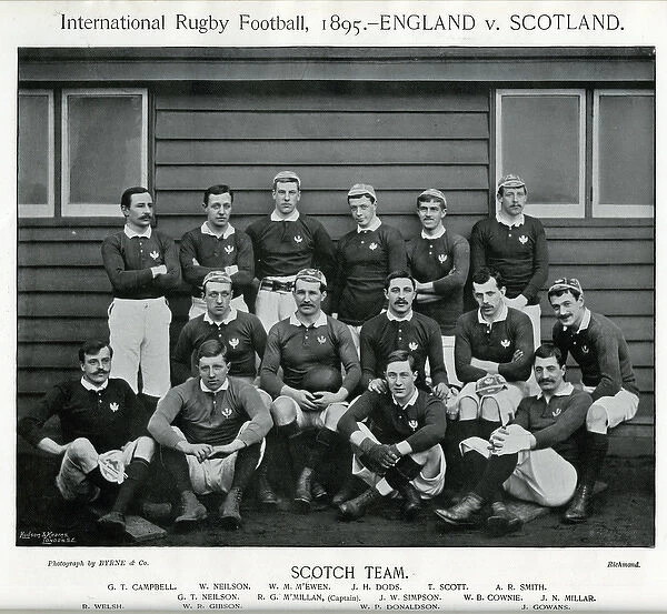 Scottish International Rugby Football Team, 1895