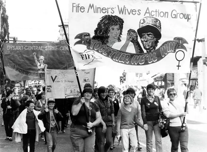 Framed Print : Scottish miners demonstration Framed Print : Scottish miners demonstration