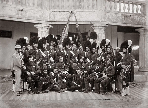 Scottish Regiment, British army, India, c. 1860 s