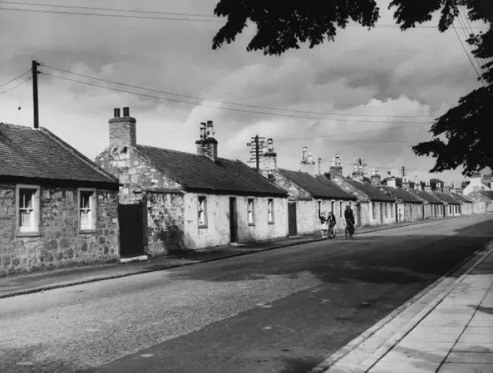 Framed Print : Scottish Stone Cottages Framed Print : Scottish Stone Cottages