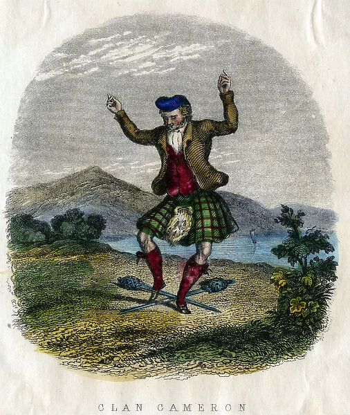 Scottish Types - Highland sword dance, Clan Cameron