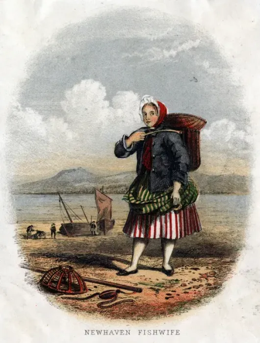 Framed Print : Scottish Types - Newhaven Fishwife Framed Print : Scottish Types - Newhaven Fishwife