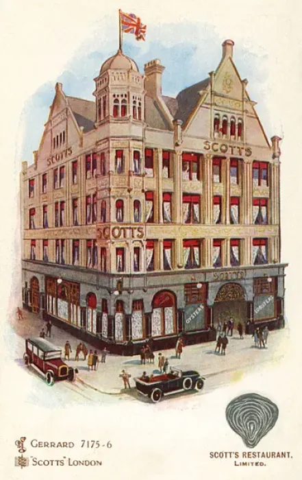 Framed Print : Scotts Restaurant in London Framed Print : Scotts Restaurant in London
