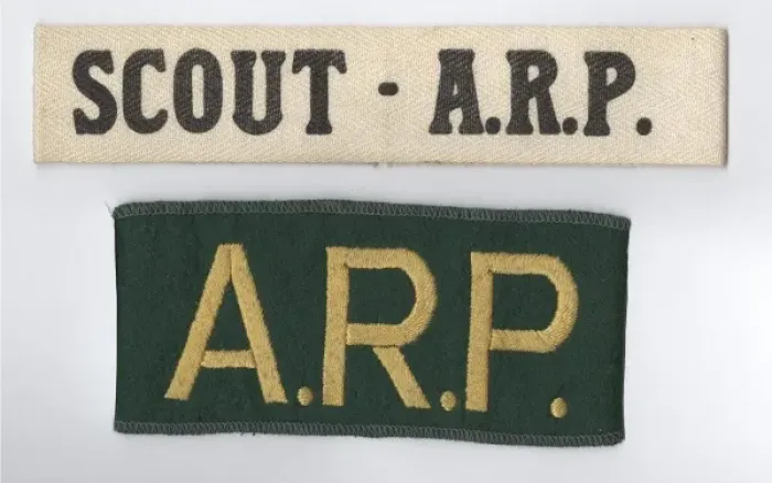 Framed Print : Scout ARP armbands Framed Print : Scout ARP armbands