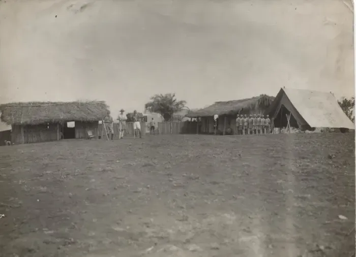 Framed Print : Scout camp in Ghana, West Africa Framed Print : Scout camp in Ghana, West Africa