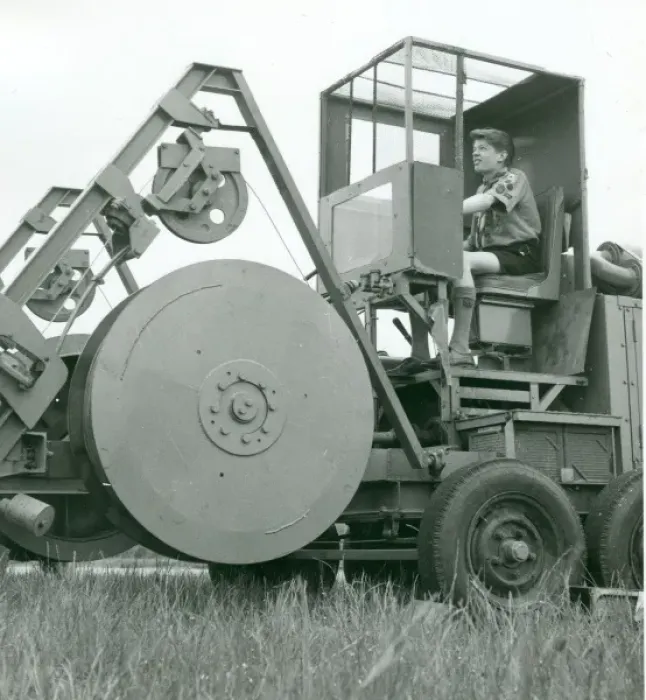 Framed Print : Scout operating winch for gliders Framed Print : Scout operating winch for gliders