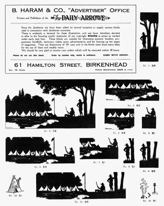 Framed Print : Scouting silhouettes by H. L. Oakley Framed Print : Scouting silhouettes by H. L. Oakley