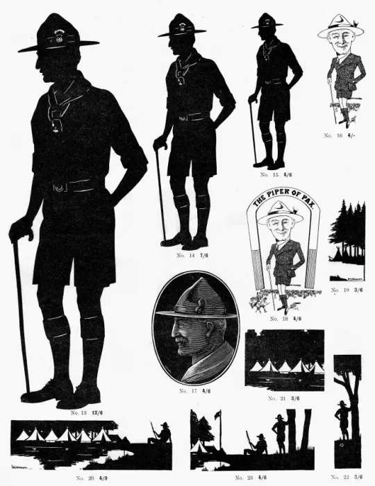 Framed Print : Scouting silhouettes by H. L. Oakley Framed Print : Scouting silhouettes by H. L. Oakley