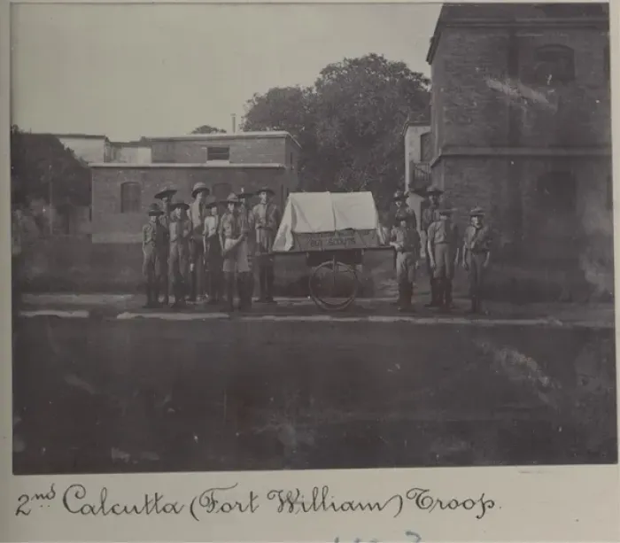 Framed Print : Scouts of the 2nd Calcutta Troop, India Framed Print : Scouts of the 2nd Calcutta Troop, India