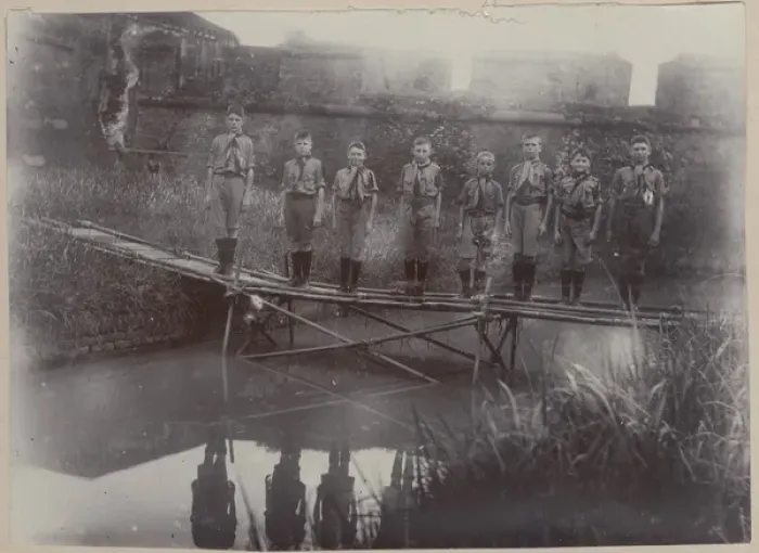 Framed Print : Scouts of the 2nd Calcutta Troop, India Framed Print : Scouts of the 2nd Calcutta Troop, India