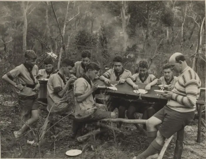 Framed Print : Scouts camping in Australia Framed Print : Scouts camping in Australia