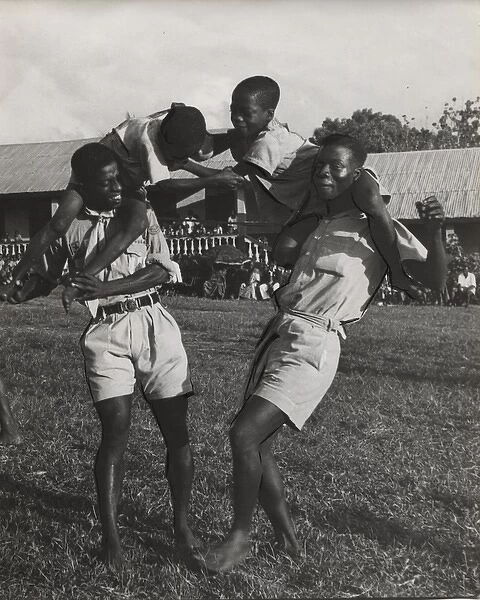 Scouts and cubs from Ghana, West Africa
