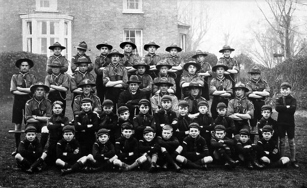Scouts and Cubs at Walton-on-the-Naze, Essex
