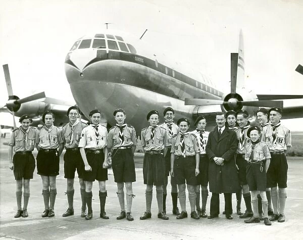 Scouts at Heathrow Airport
