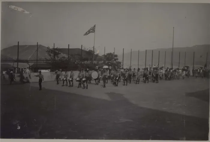 Framed Print : Scouts inspection and parade, Hong Kong, China Framed Print : Scouts inspection and parade, Hong Kong, China