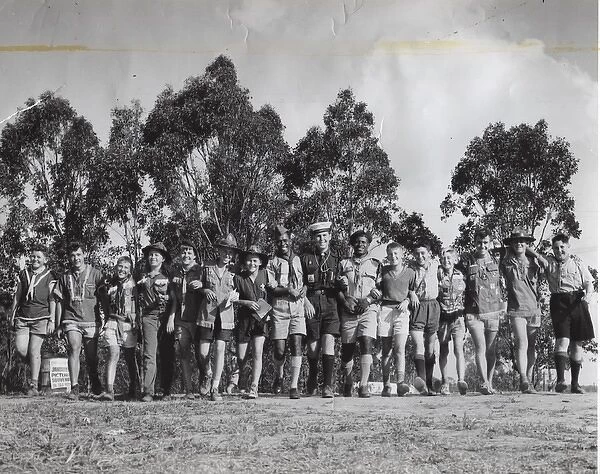 Scouts on a jamboree in Australia