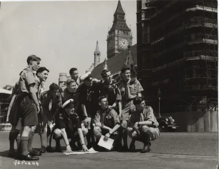 Framed Print : Scouts in London for the Coronation Framed Print : Scouts in London for the Coronation
