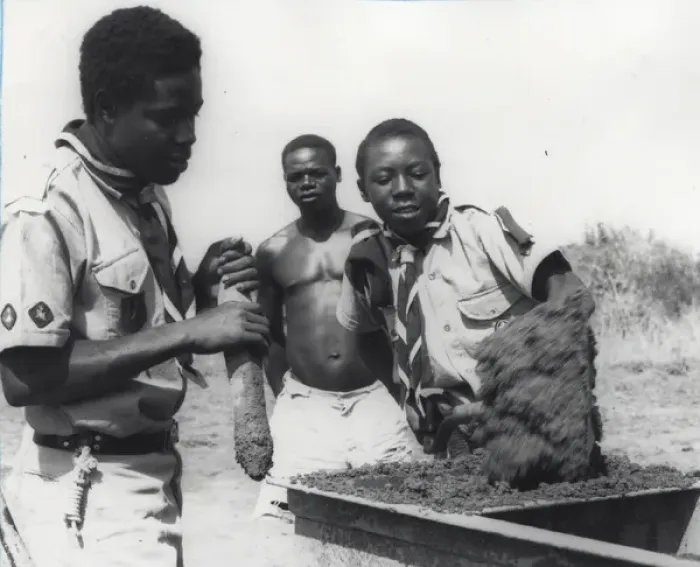 Framed Print : Scouts on an outdoor activity, Ghana, West Africa Framed Print : Scouts on an outdoor activity, Ghana, West Africa