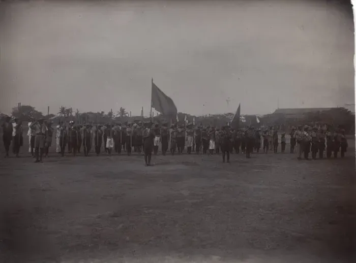 Framed Print : Scouts on parade, Christiansborg, Ghana, West Africa Framed Print : Scouts on parade, Christiansborg, Ghana, West Africa