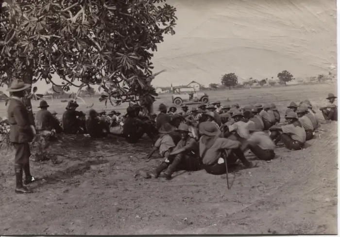 Framed Print : Scouts resting during parade, Ghana, West Africa Framed Print : Scouts resting during parade, Ghana, West Africa
