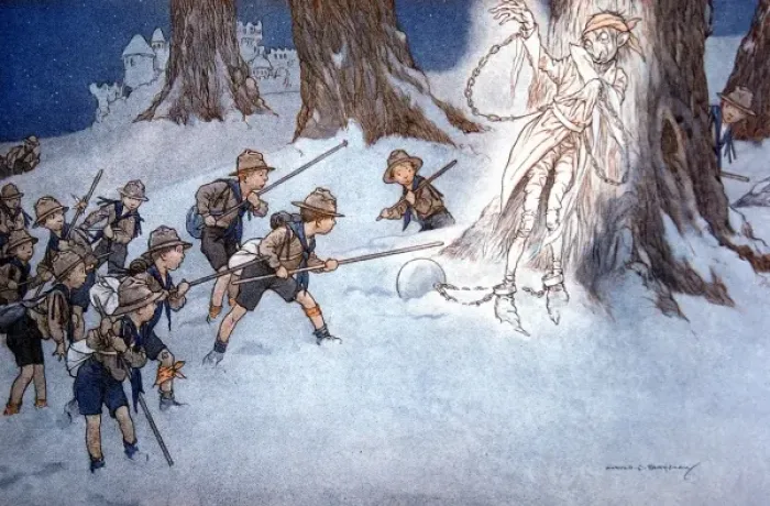 Framed Print : Not in the Scouts Rules! Tracking the Ghost