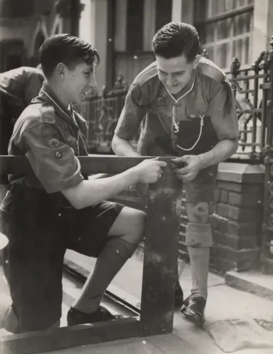 Framed Print : Scouts during Wartime Framed Print : Scouts during Wartime