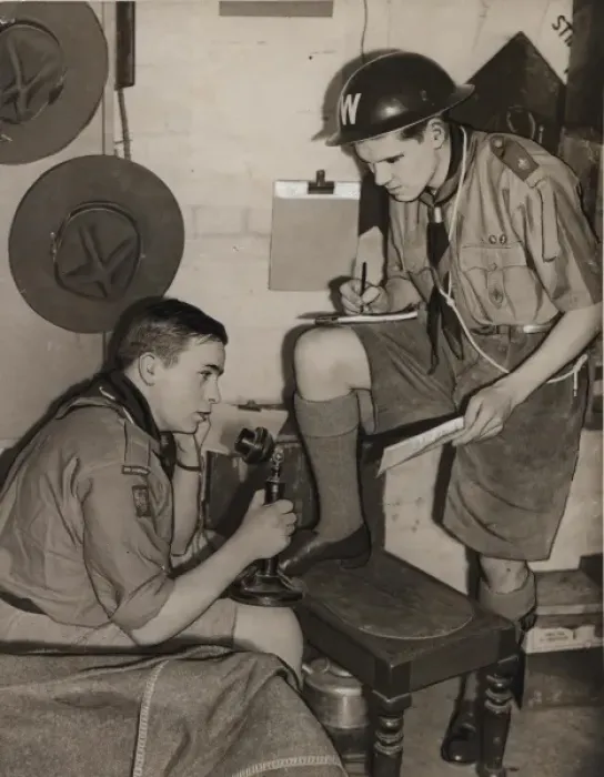 Framed Print : Scouts during Wartime Framed Print : Scouts during Wartime