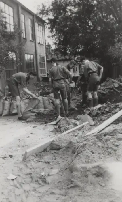 Framed Print : Scouts during Wartime Framed Print : Scouts during Wartime