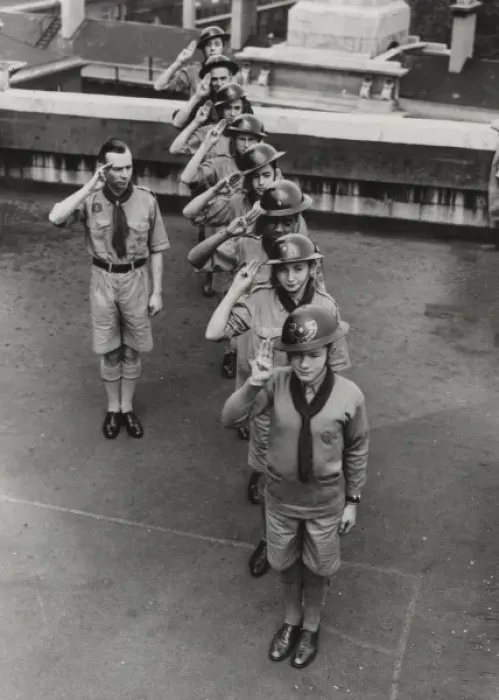 Framed Print : Scouts during Wartime Framed Print : Scouts during Wartime