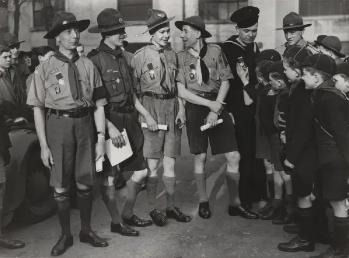 Framed Print : Scouts during Wartime Framed Print : Scouts during Wartime
