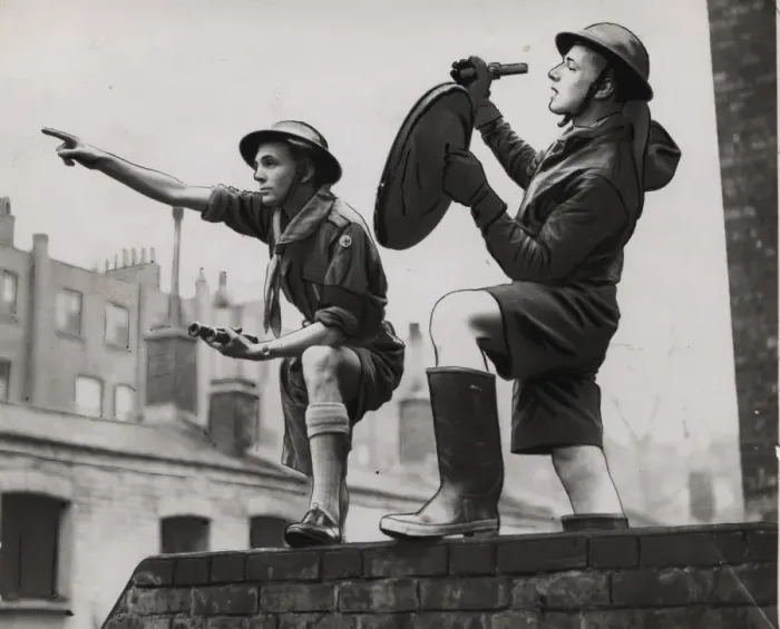 Framed Print : Scouts during Wartime Framed Print : Scouts during Wartime