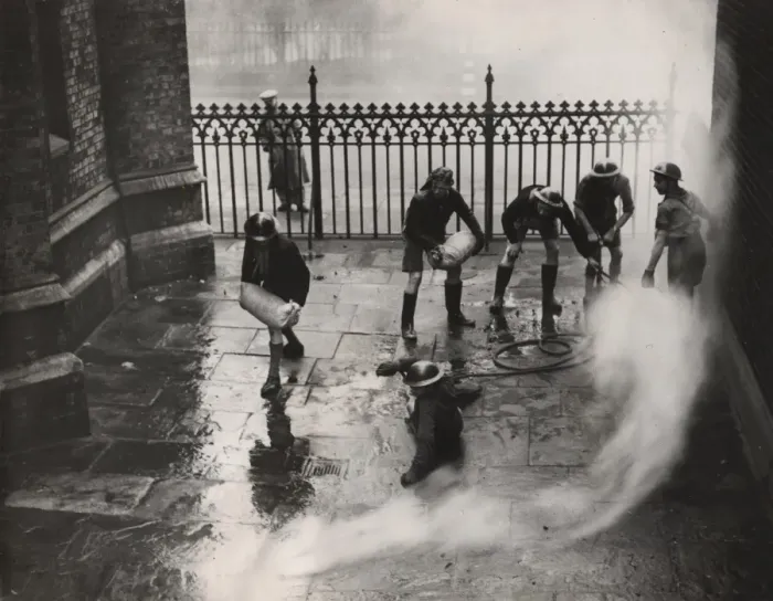 Framed Print : Scouts during Wartime