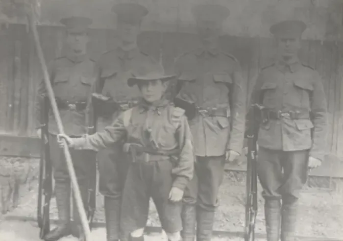 Framed Print : Scouts during Wartime