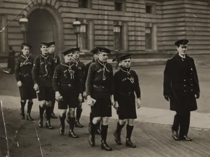 Framed Print : Scouts during Wartime