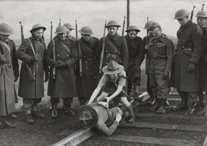 Framed Print : Scouts during Wartime Framed Print : Scouts during Wartime
