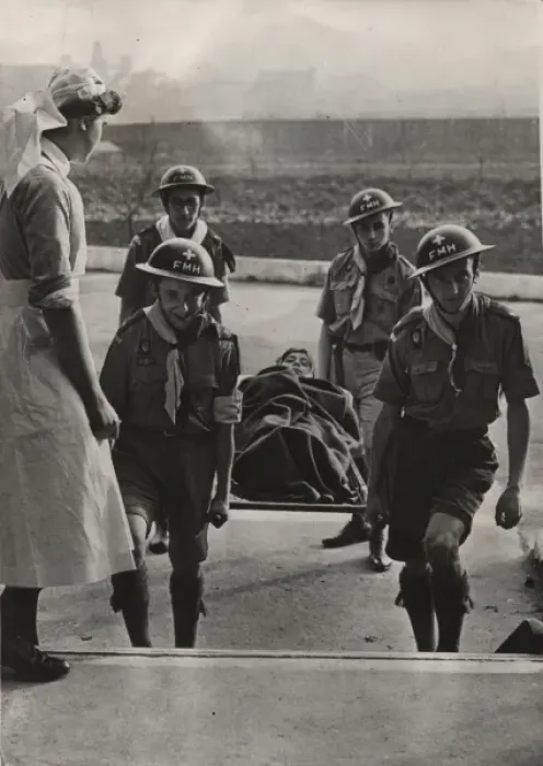 Framed Print : Scouts during Wartime Framed Print : Scouts during Wartime