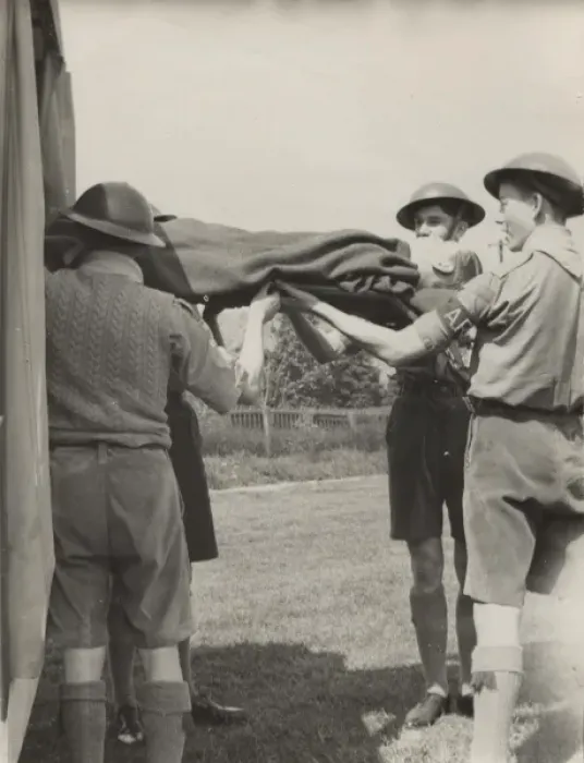 Framed Print : Scouts during Wartime Framed Print : Scouts during Wartime