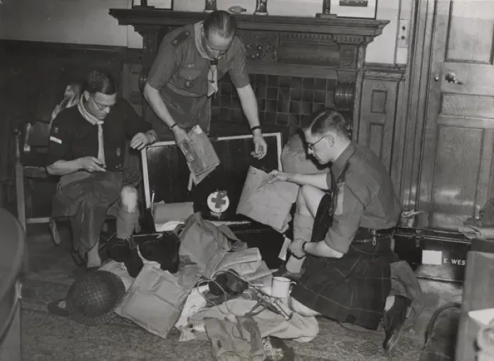 Framed Print : Scouts during Wartime Framed Print : Scouts during Wartime