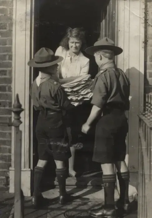 Framed Print : Scouts during Wartime Framed Print : Scouts during Wartime