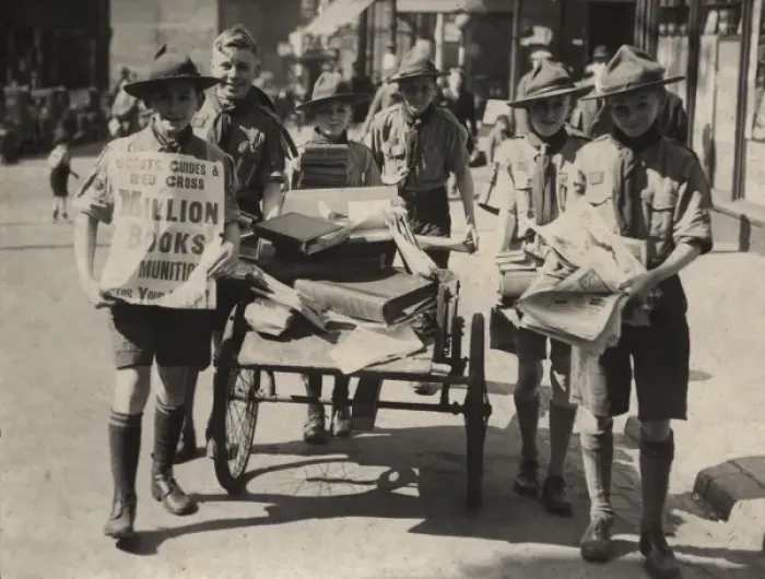 Framed Print : Scouts during Wartime Framed Print : Scouts during Wartime
